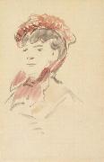 Femme au chapeau rouge (mk40), Edouard Manet